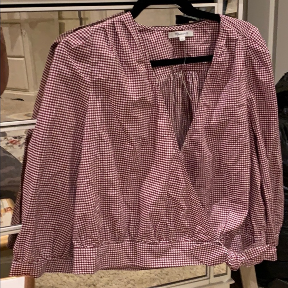 Madewell wrap shirt